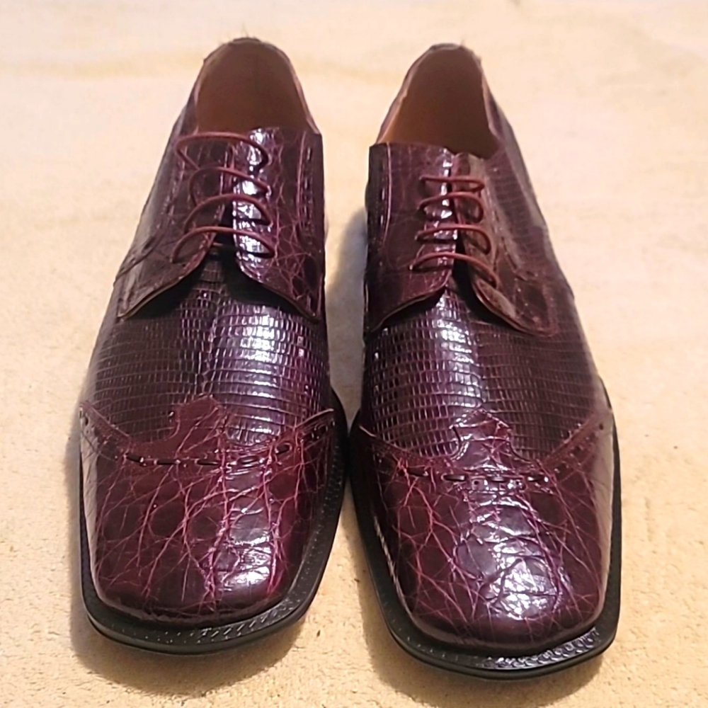 David eden mens alligator and lizard shoes
